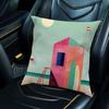 H-Henry Art Pillow Case For Car Sofa Decorative Home Double-sided Print Plush Square Throw Pillow Cushion Cover