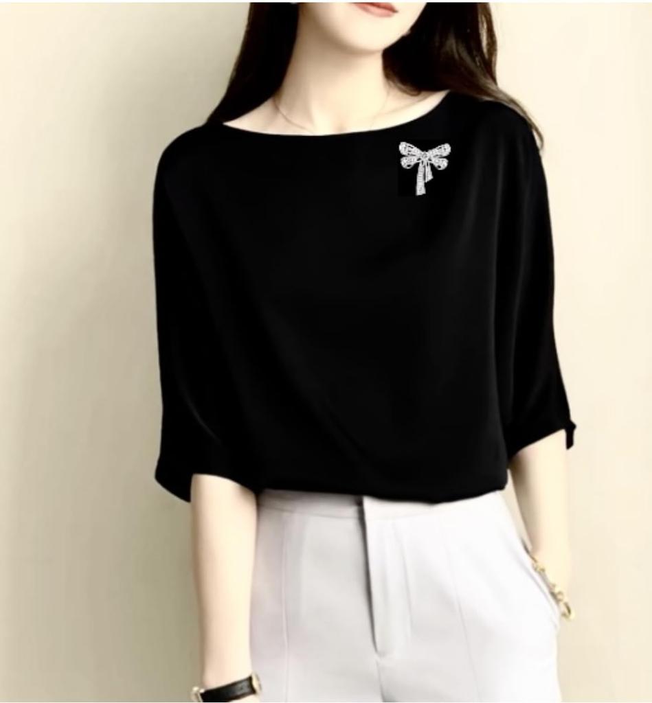 Zircon Ribbon Flower Brooch Crystal Flower Corsage Sparkling Diamond Flower Chest Decoration Gift for Mothers Such As Entrance Ceremonial Ceremonies,