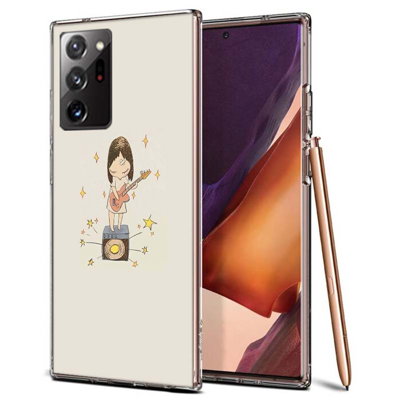 Süße Nara Yoshitomo Kunst Handyhülle für Samsung A55 A35 A25 A15 A07 A05S A16 A17 A26 A36 A37 A56 A57 Galaxy Note 20 10 A50S A71 A
