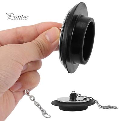 Tapón de desagüe de goma para fregadero con diseño de gancho montado en cadena, herramienta para prevenir obstrucciones, accesorio esencial para el fregadero del propietario.