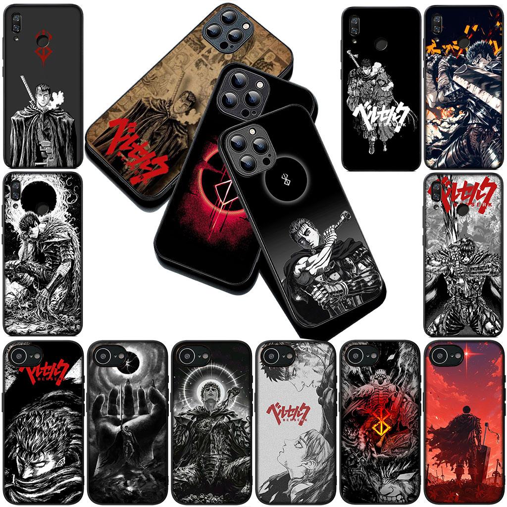 Berserk Cartoon Guts Phone Cover Soft Case for OPPO A18 A16 A80 A40 A17 A15 A38 A78 A79 A54 A57 A58 A60 4G 5G Casing
