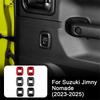 ABS Rear Door Window Switch Trim For Suzuki Jimny Nomade 2023-2025 Power Button Cover Frame Interior Decoration Automotive Part