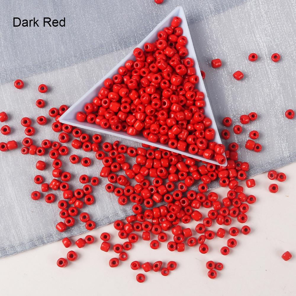 2/3/4 Mm Solid Color Glass Rice Beads Beaded Diy Handmade Necklace Bracelet Beaded Loose Beads Jewelry Accessories Material