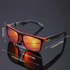 2pcs Women's Sports Style Fashion Glasses Simple Square Frame Glasses with Real Film Colorful Mirror Men's Travel Party Glasses