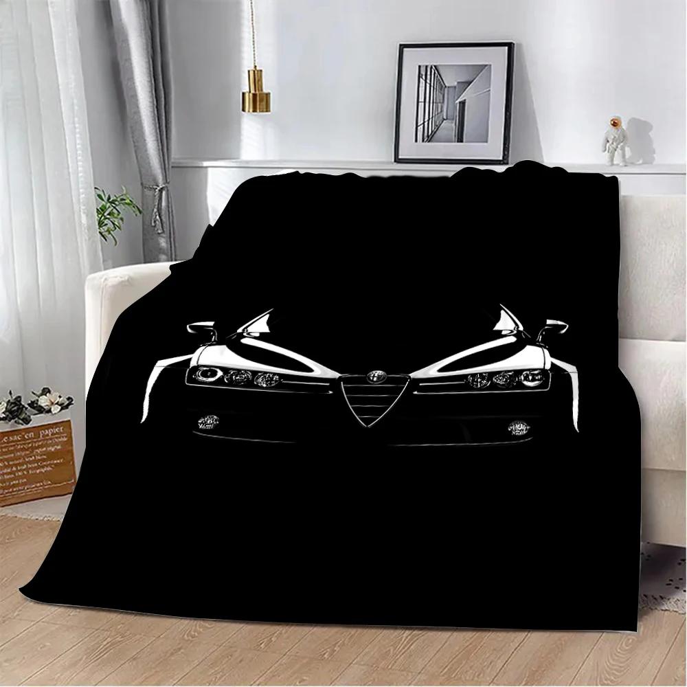 

Спортивный автомобиль класса люкс ALFA-ROMEOES Печатное одеяло Одеяла для пикника Теплое одеяло Мягкое и удобное для дома и путешествий Подарок на день рождения 30x40in