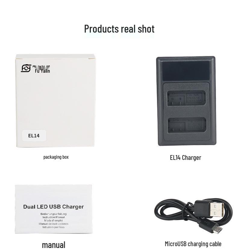 EN-EL14 Charger Compatible with Nikon D3100, D3200, D3300, D3400, D5300, D5600