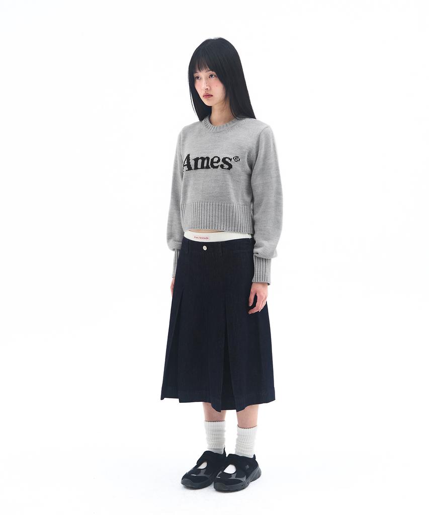 AMES-WORLDWIDE Basic Pullover Knit Gray