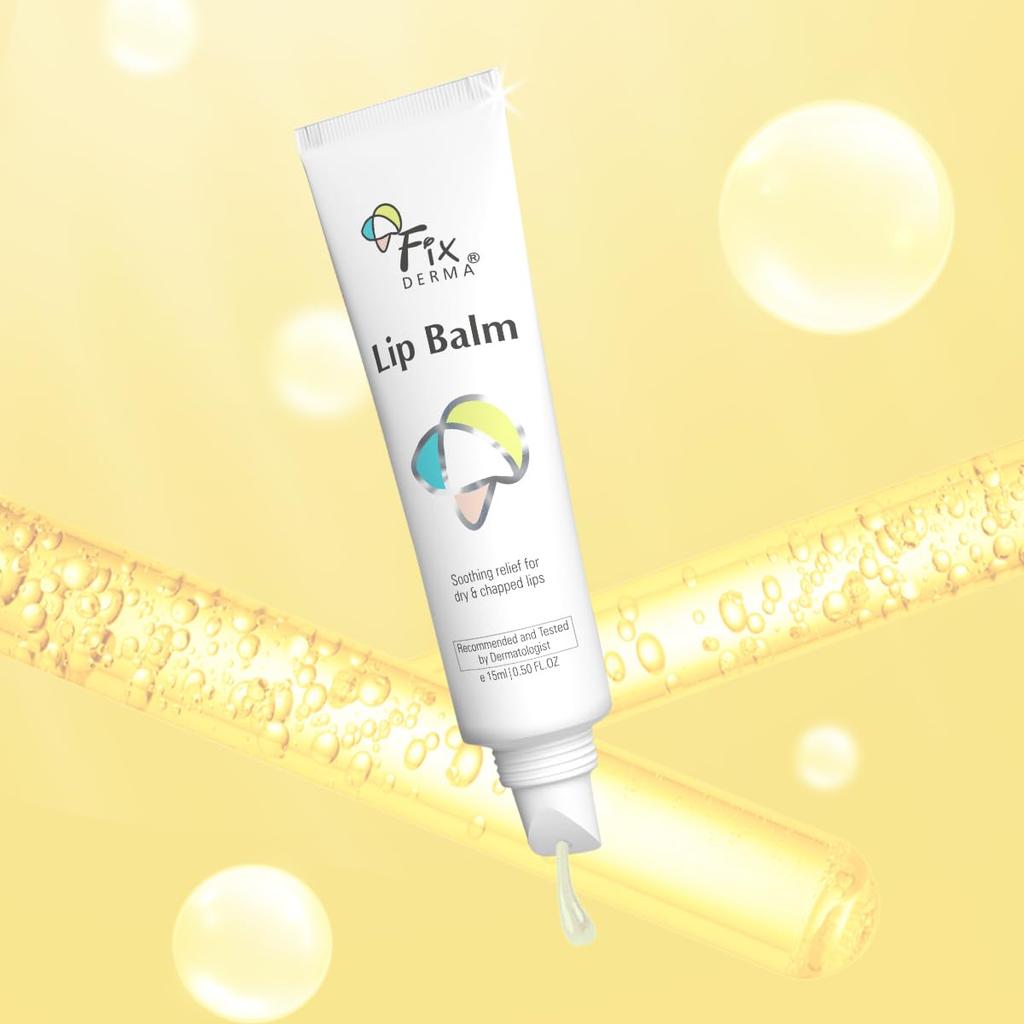 Fixderma Lip Balm With Vitamin C & E For Pigmented, Dry & Chapped Lips | Soft, Hydrating & Nourishes Lip | Even Out Lip Tone | Lip Balm For Dark Li