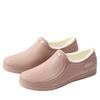 Winter mother warm shoes velvet overalls cotton shoes rubber shoes outdoor waterproof shoes nurse shoes comfortable low-top women's rain shoes