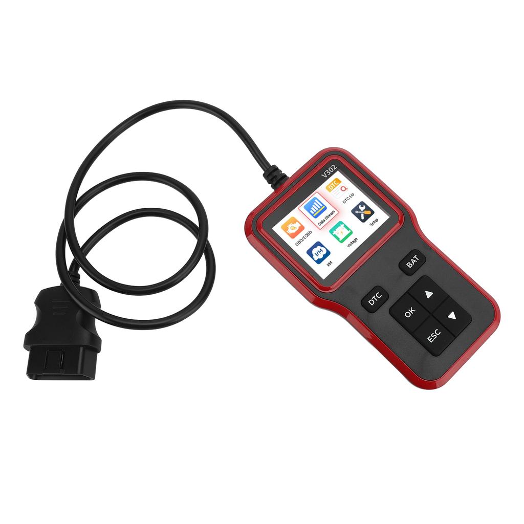 Car OBD Scanner Real Time Curve I M Readiness 2.8in TFT Color Screen Engine Fault Code Reader for Vehicles