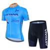 Mens ASTANA Cycling Jersey Short Sleeve Quick Dry Breathable Mountain Road Bike Apparel