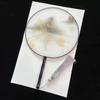 New Style Ancient-Style Semi-Transparent Round Fan for Dance, Hanfu Traditional Round Fan, Retro Classical Dance Chinese-Style Fan