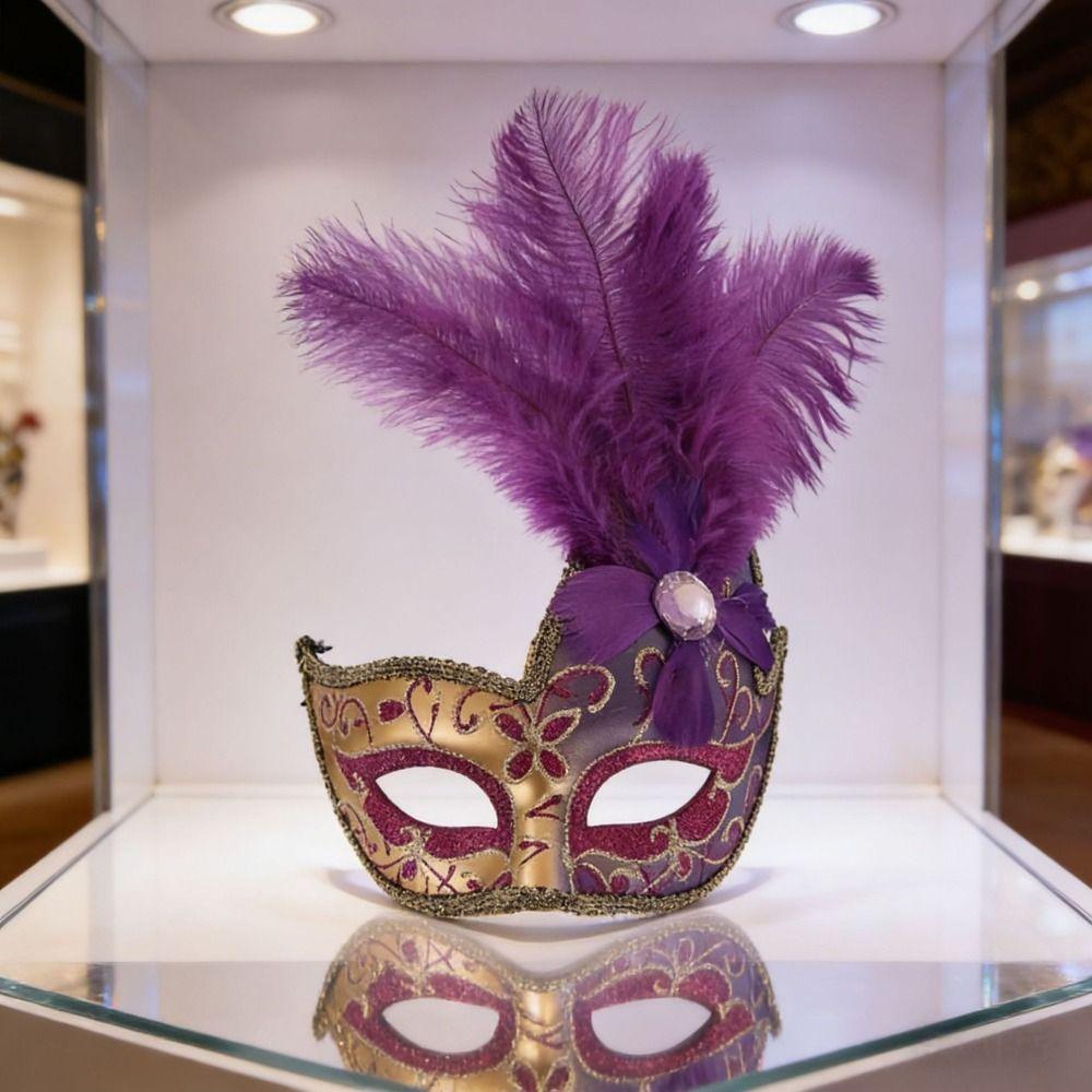 Seductive Style Half-Face Lace Mask Multicolor Masquerade Ball Mask Ladies