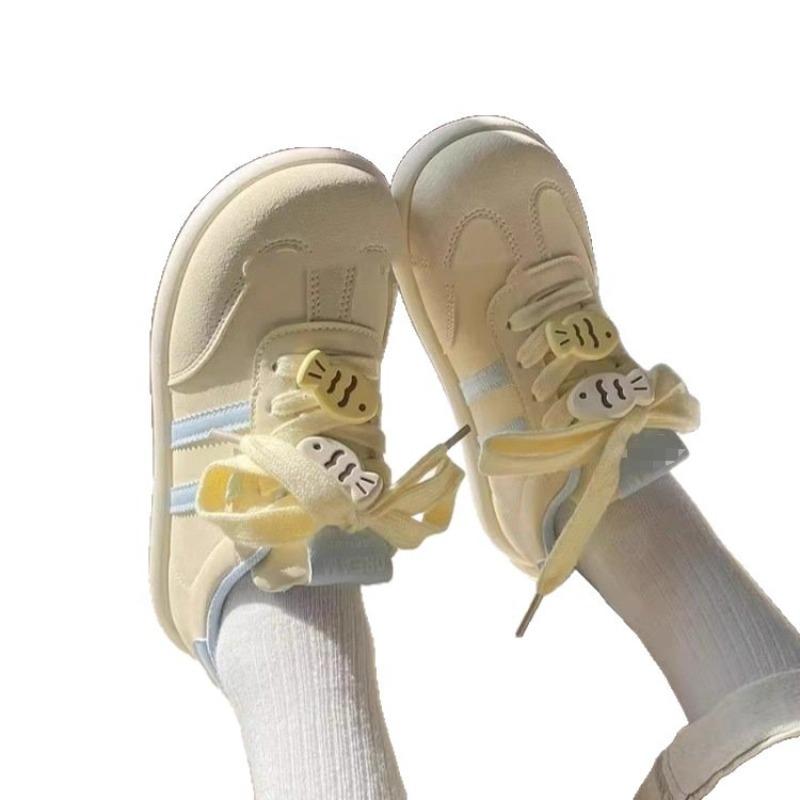 Niche Design Yellow Thick Baseplate Shoes Women's Tide Autumn New Student Versatile Leisure