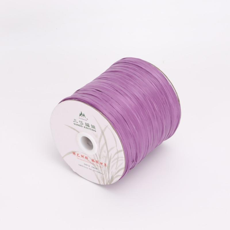 600M Matte Raffia Yarn 330g Artificial Plant Fibre Crochet Yarn for DIY Knitting Straw Hat Handbags Storage Household Items