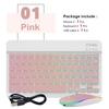 New Backlit Ultra-Thin Bluetooth Keyboard and Mouse For iPad Samsung Tablet Phone Wireless Keyboard Spanish / French