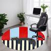 1pc Cat Stripes Office Round Area Rug,  Mat Suitable For Office, Under Office Chairs Bedroom Living Room Home Decor, Room Deco