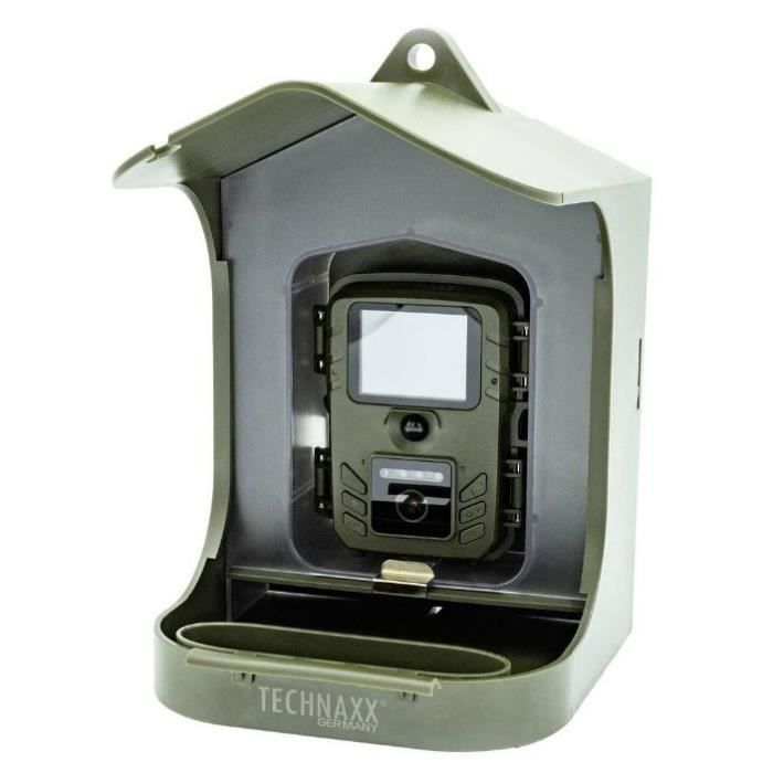 Caméra D'observation - TECHNAXX - FULL HD BIRDCAM TX-165 - Vert - Résistant Aux Intempéries - Sans Fil