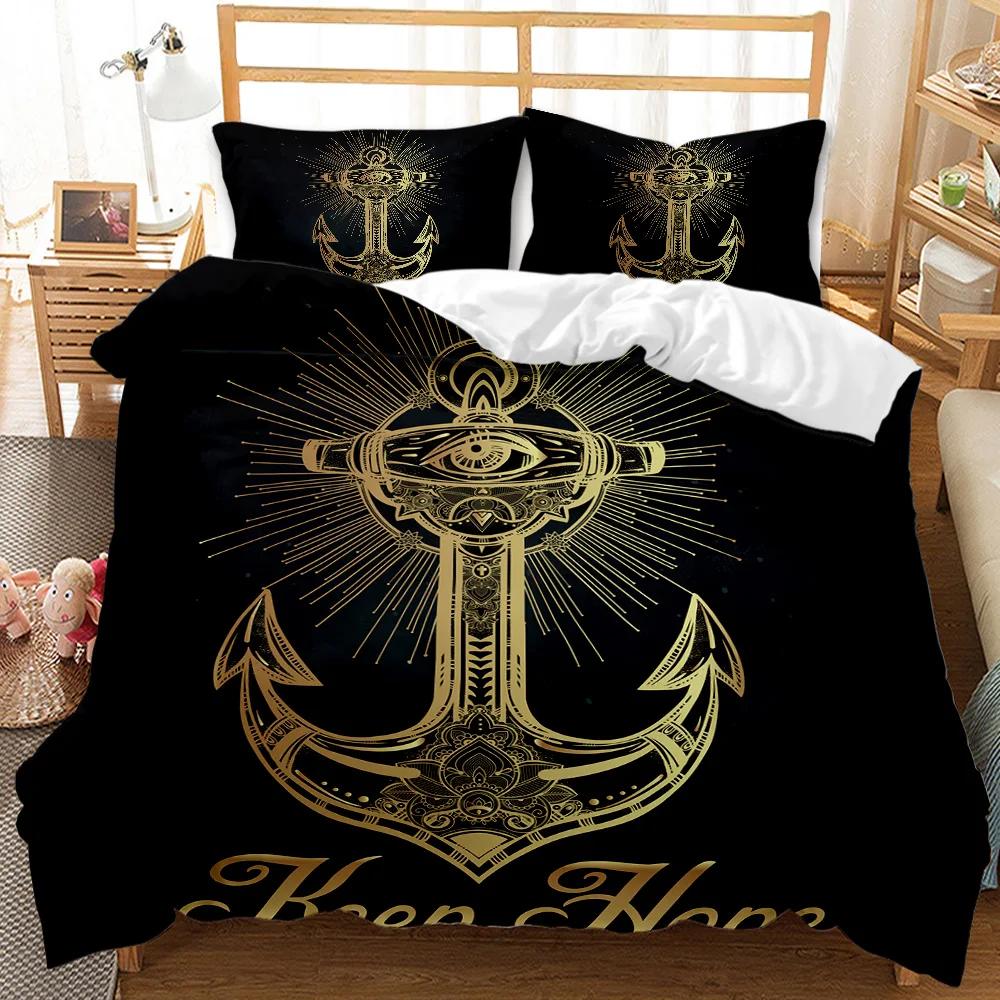 Bohemian Set povlaku na přikrývku 3D Zlaté Slunce a Měsíc Ložní Set pro Děti Dospívající Dospělé Dvojlůžko Queen King Size Polyesterový Povlak na Prošívanou Přikrývku