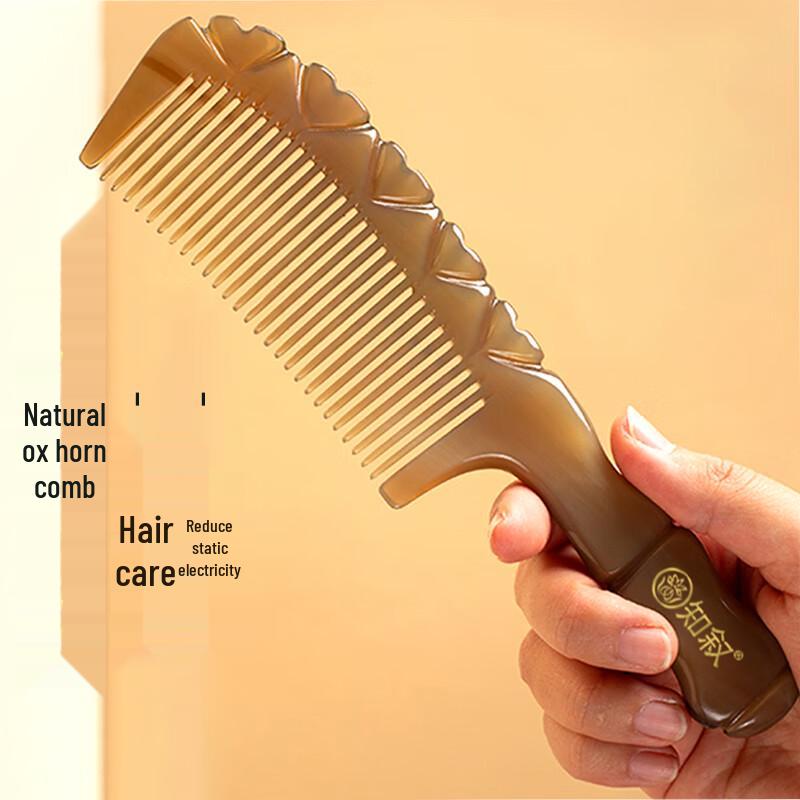Zhixu Natural Ox Horn Massage Comb