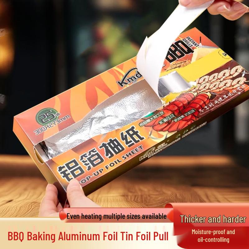 ZISIZ Verdickte Aluminiumfolie zum Backen & Grillen