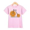 Children 2026 New Summer Tshirt Fruit Bicycle Funny Shirt Boys Girls Cartoon Tops Short Sleeve Tees