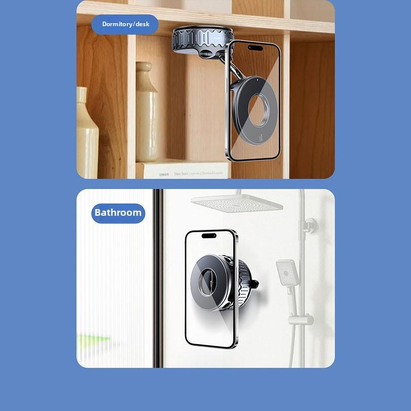 Magnetic Car Phone Holder 360° Free rotation Fold Storage Multifunctional Mobile phone stand Support iPhone &Android mobile phone