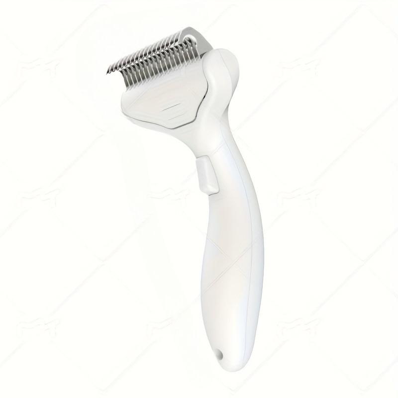

1PC Magic Dog Hair Comb - Floating Hair Removal Comb, One Click Knot Opener, Suitable for Long Hair Dog Breeds белый