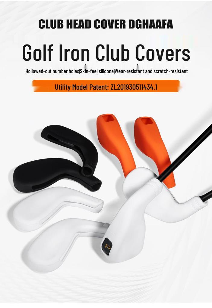 PGM Wear-Resistant Silicone Iron Headcovers – Protective Golf Club Pitching Wedge Cover