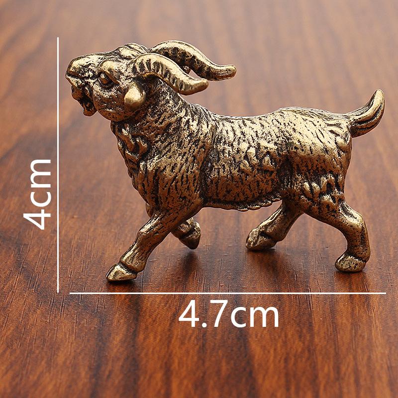 Brass Twelve Zodiac Ornaments Full Set of Pure Copper Zodiac Rat Cow Tiger Rabbit Dragon Snake Horse Sheep Monkey Chicken Dog Pig Crafts