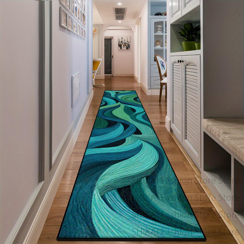Abstract Easy Clean Long Corridor Carpet Runner Light Luxury Floor Mats Room Doorway Decor Carpets Home Living Room Hallway Rugs