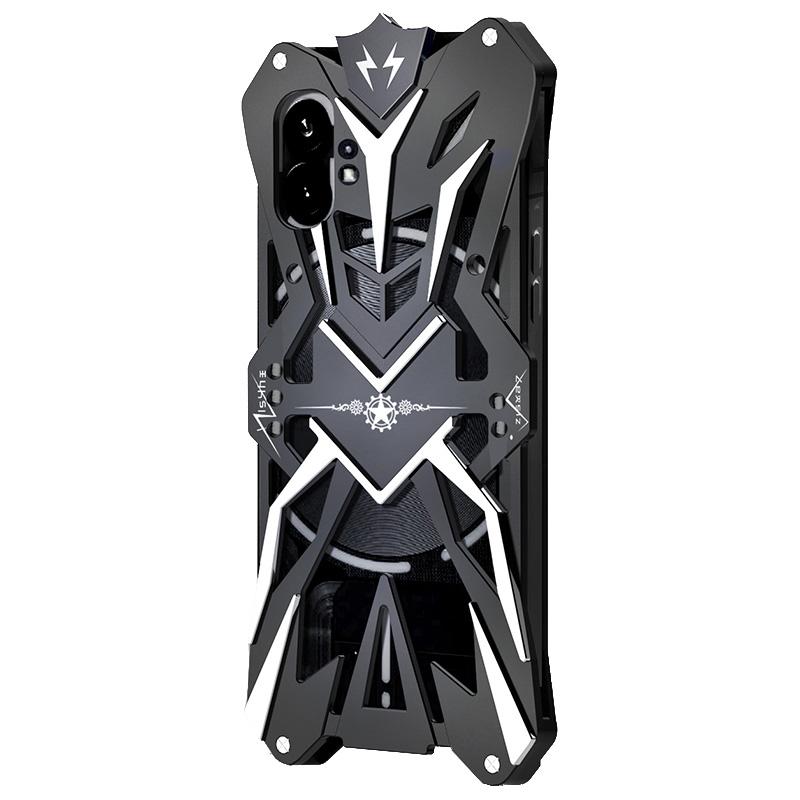 For Nothing phone (1) 5G Anti-fall Cell Phone Case Aluminum Alloy Shockproof Back Cover