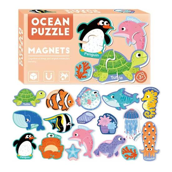 1 Set Bokstäver Siffror Kylskåpsmagnet Småbarn Djur Grönsak Fordon ABC Förskoleinlärning Kylskåpsmagneter Pedagogisk Leksak