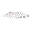 12Pcs 2.3 Shank Diamond Grinding Burr Needle Point Engraving Carving Polishing Glass Jade Stone Drill Bit Rotary Tool Set.