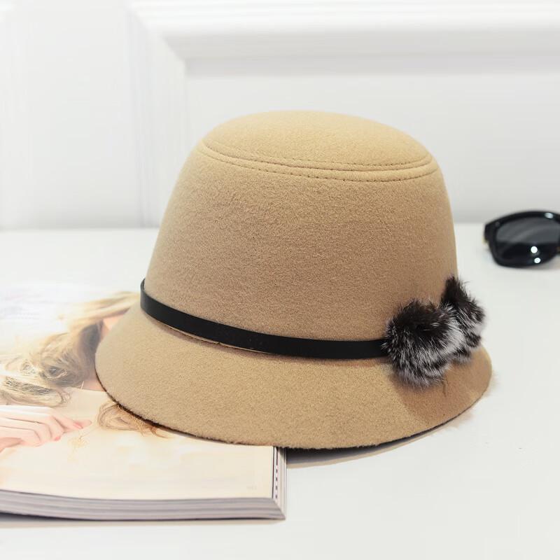 ZHENYUEQI Women's Autumn/Winter Wool Felt Wide Brim Hat