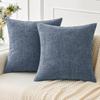 Chenille Kissenbezüge 45x45 cm Weich Dunkelgrün Dekorative Zierkissenbezüge Quadratische Kissenhüllen Unifarbene Kissenbezüge für Sofa
