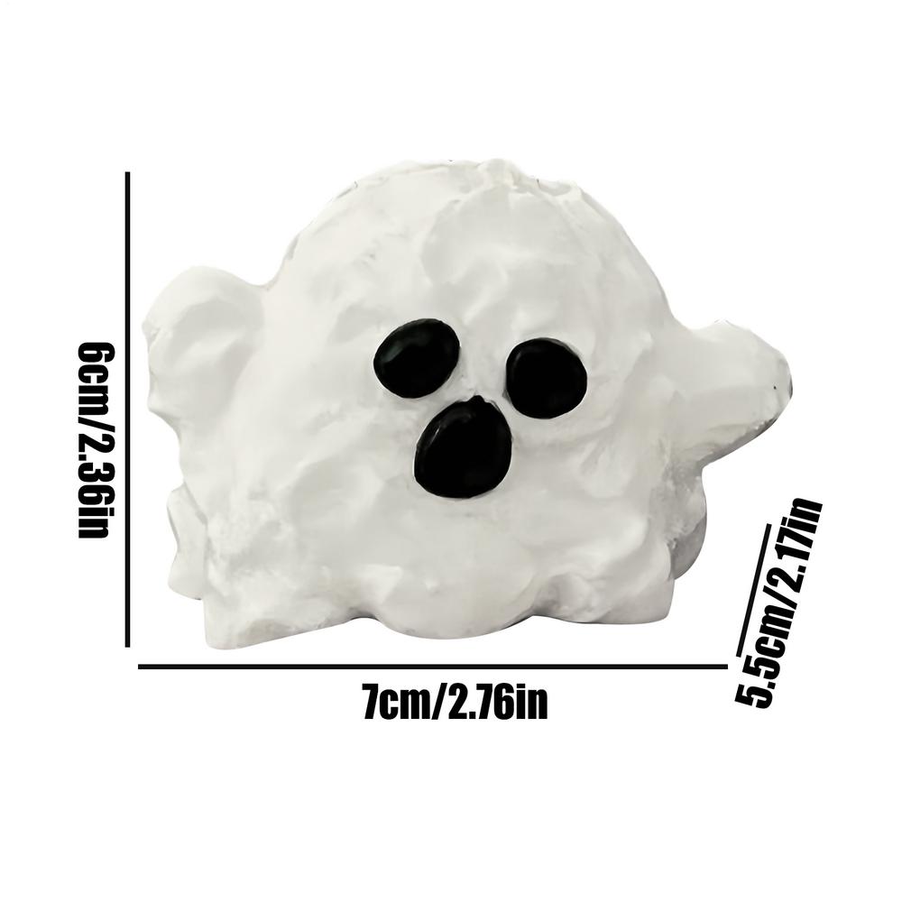 Halloween Fidget Toy Silicone Ghost Squeeze Model Party Favor Ultra-Soft Pinching Toys For Family Friends Teens Youth Women Men