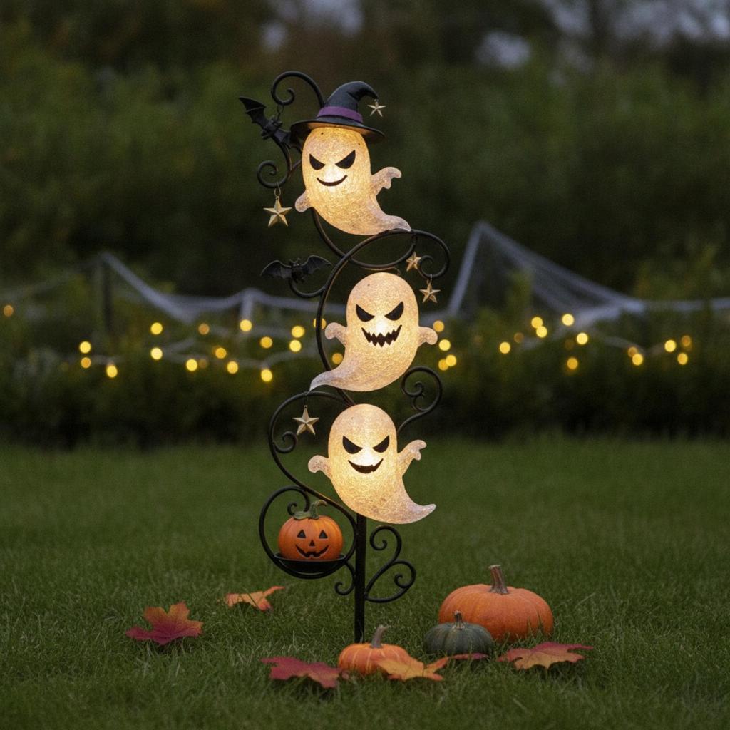 Specter Stake Light Spooky Halloween Garden Decorative