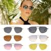 UV400 Lens Double Bridge 90s Glasses Retro Sunglasses for Women Irregular Square Frame Y2K Shades