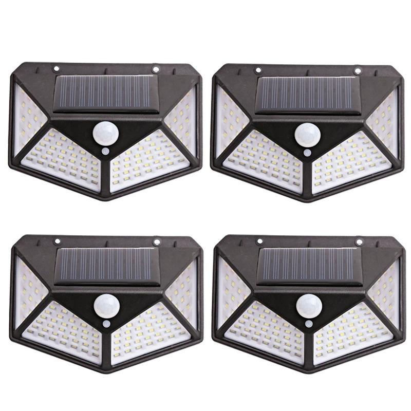 Luz solar LED para exteriores con sensor de movimiento para jardín y patio