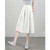 Elegant High-Waist A-Line Midi Skirt