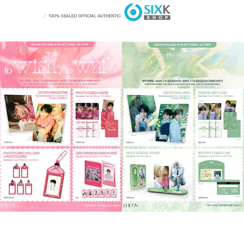 

[Передзамовлення] DICON ТОМ №29 NCT WISH - МОЯ ЮНІСТЬ, МОЄ БАЖАННЯ / БАЖАТИ, ЧЕКАТИ (+Онлайн-вигода) [NO POB] A TYPE SION