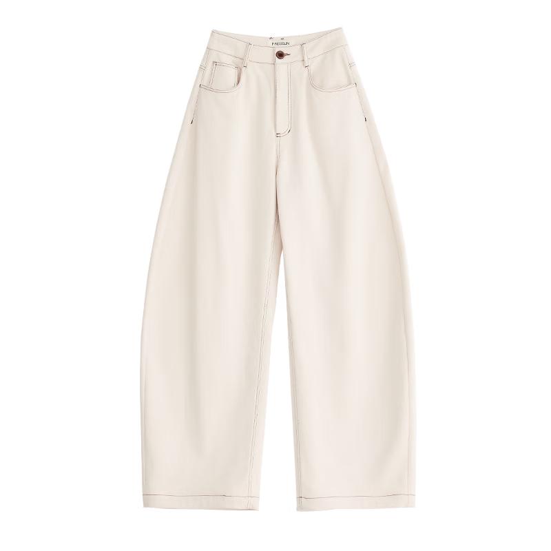 FAESSLIN Women s Winter Plush-Lined Wide-Leg Casual Pants L