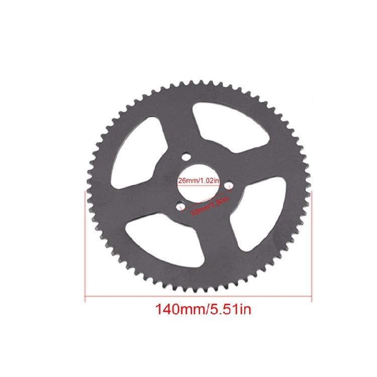Replacement Accessories Mini Pocket Bike Tooth Chain Sprocket Gear Box Links 7T Gear Box 68T Sprocket 144 Link