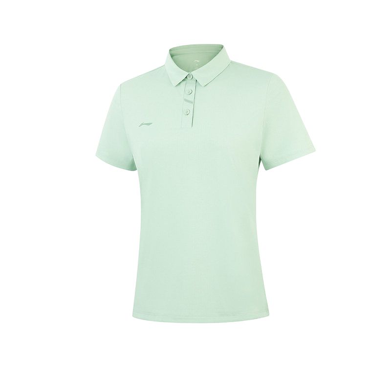 Li-Ning Plain Minimalist Versatile Casual Short Sleeve Polo Shirt Women tops APLW480-2 S