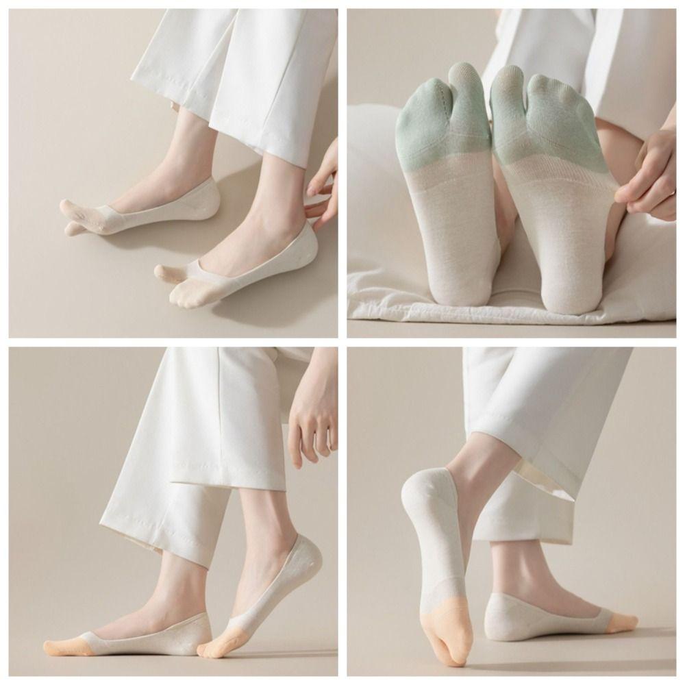 Soft Split-toe Socks Average Size Flip Flops Socks New Boat Socks