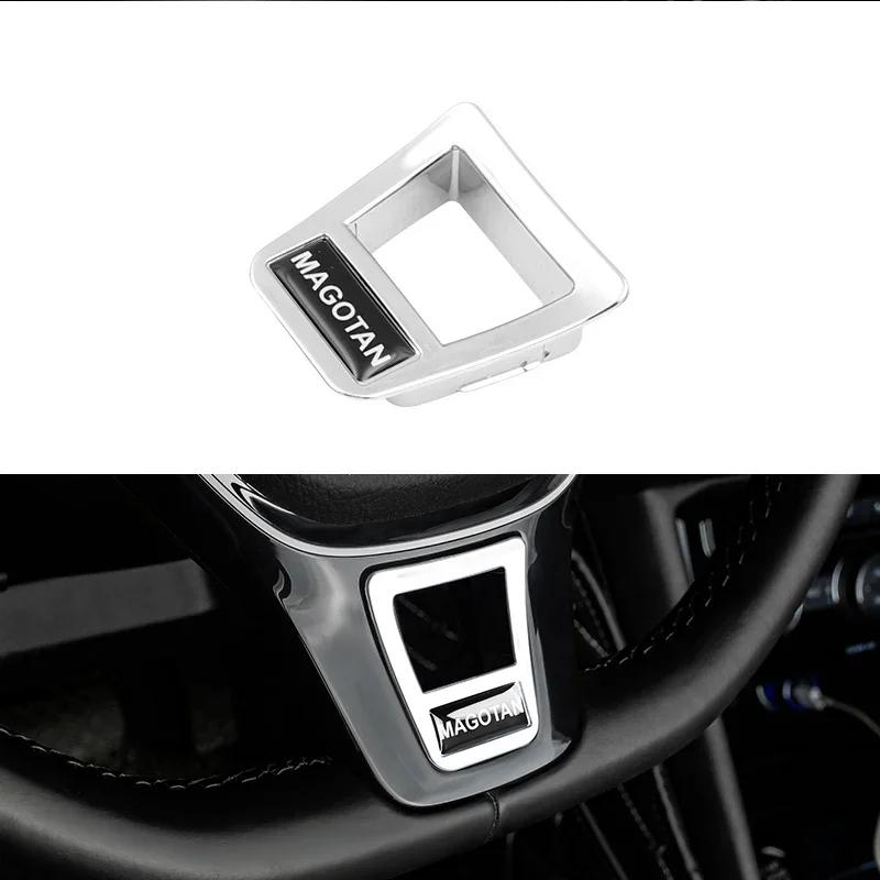 2025 Chaud 1Pcs ABS Autocollants de Garniture de Volant de Voiture Logo R Accessoires Pour Volkswagen GTI R-Line Polo Golf Passat Scirocco Beetle