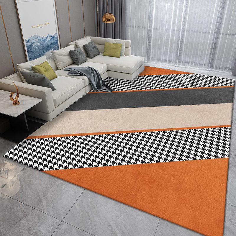 Luxurious Nordic Area Rug: Washable Carpet for Living Room, Bedroom, or Office Sofa and Coffee Table.