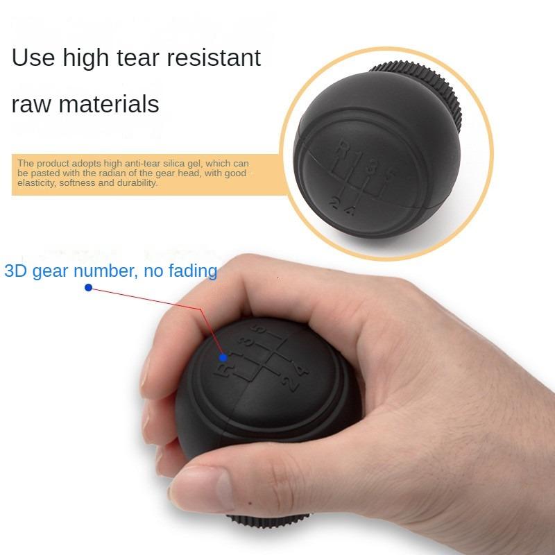 Universal Gear Shift Knob Silicone Cover Gear Rod Protect Case Dustproof WaterProof Lever Handle Skin Nonslip Manual Shifter