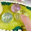 Steamed Bun Sensory Toy Stress Relief Dumpling Squeeze Clear Mini Ball Soft Stretchy Fidget Party Favors
